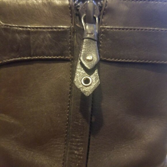 🤩Womens Leather Boots Cole Haan Size 7C Low Kitten Heel Booties Brown Gold New - Picture 9 of 9